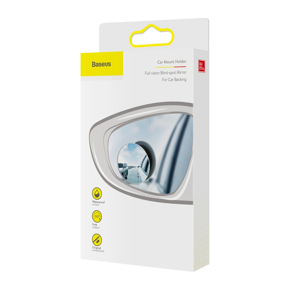 Samochodowe lusterko boczne Baseus Full-view Blind-spot Mirror czarny [2 PACK]