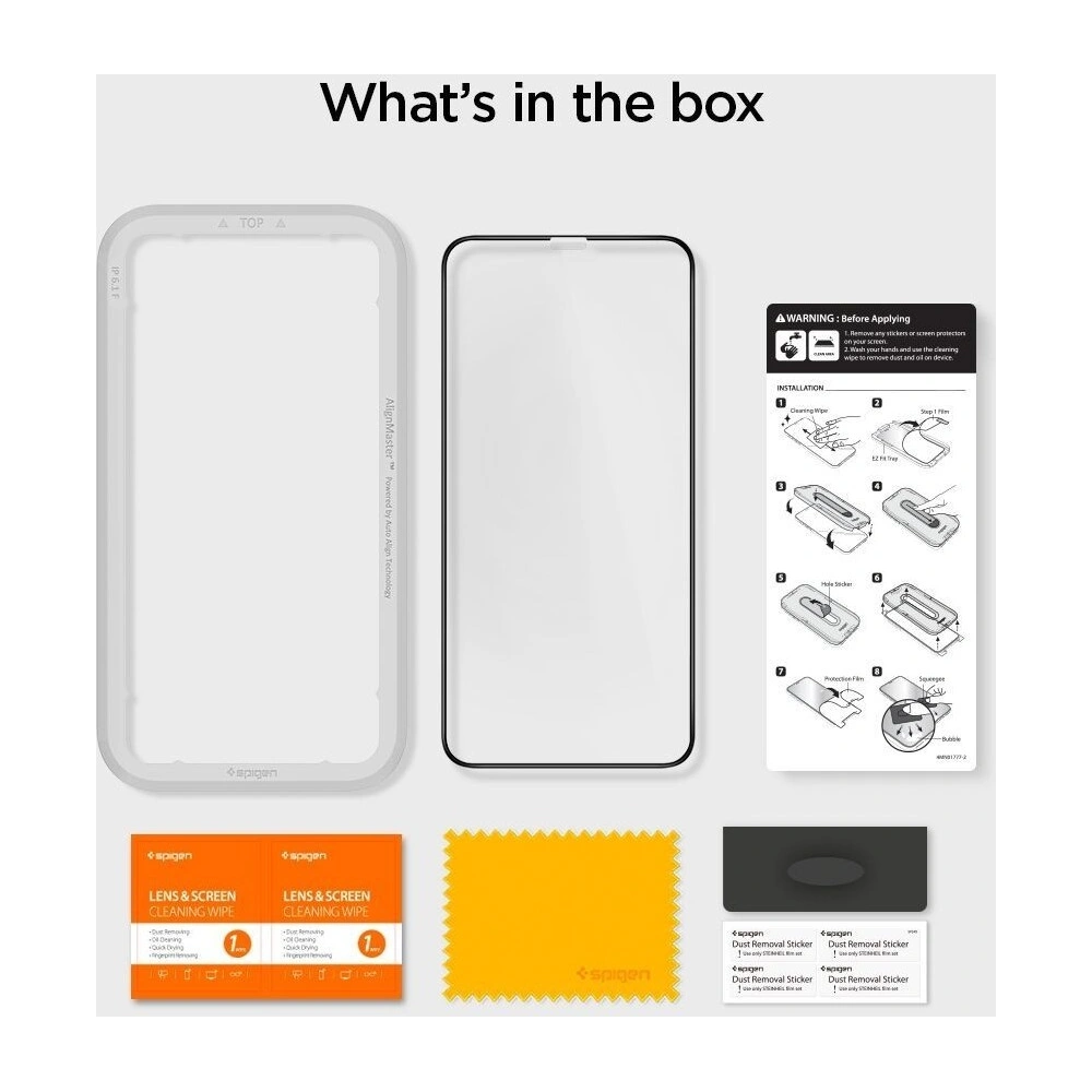 Szkło hartowane Spigen GLAS.tR AlignMaster Apple iPhone 11 Pro Max Black