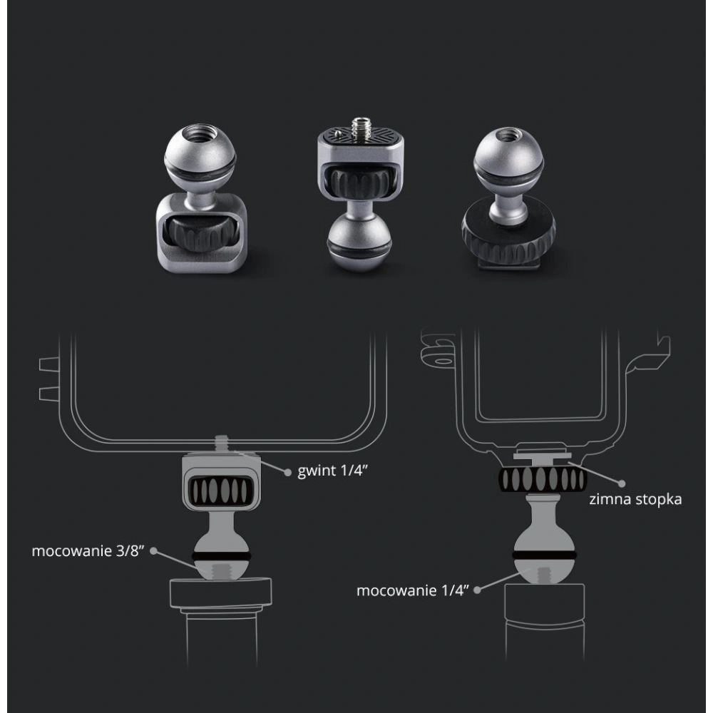 Mocowanie akcesoriów PGYTECH Magic Arm (P-CG-009) do aparatów / gimbali