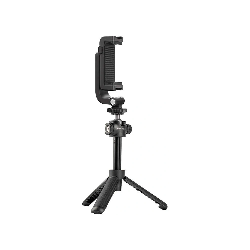 Selfie stick/statyw PGYTECH  z uchwytem na telefon, kamerę sportową  z gwintem 1/4, stopką i regulacją długości