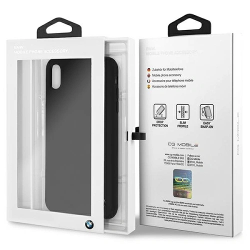 Kup Etui BMW BMHCI65SILBK Apple iPhone XS Max negru/black hardcase Silicon - BMW448 - {ean13} - Sklep Home Screen