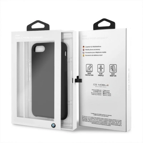 Kup BMW Apple Tasche BMHCI8SILBK iPhone SE 2022/SE 2020/8/7 schwarz/schwarz Hartschale Silikon - BMW449 - {ean13} - Sklep Home Screen