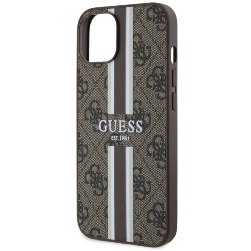 Kup Etui Guess GUHMP14SP4RPSW Apple iPhone 14 brązowy/brown hardcase 4G Printed Stripes MagSafe - GUE2568 - {ean13} - Sklep Home Screen