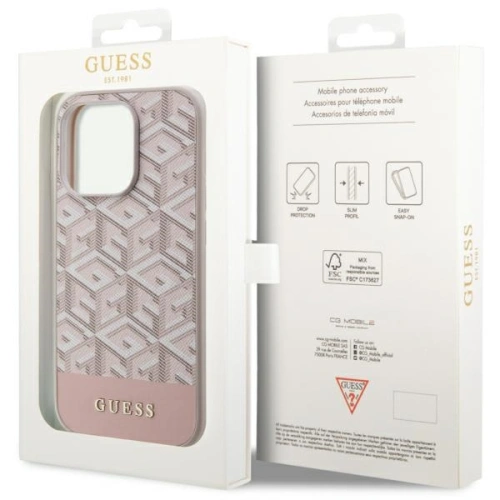 Kup Etui Guess GUHMP14XHGCFSEP Apple iPhone 14 Pro Max růžový/pink tvrdý kryt GCube Stripes MagSafe - GUE2569 - {ean13} - Sklep Home Screen