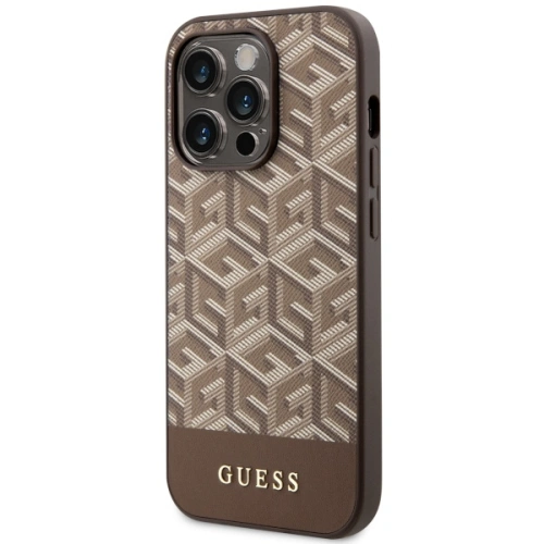 Kup Etui Guess GUHMP14XHGCFSEW Apple iPhone 14 Pro Max hnědý/brown tvrdý obal GCube Stripes MagSafe - GUE2570 - {ean13} - Sklep Home Screen