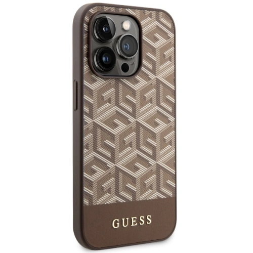 Kup Etui Guess GUHMP14XHGCFSEW Apple iPhone 14 Pro Max hnědý/brown tvrdý obal GCube Stripes MagSafe - GUE2570 - {ean13} - Sklep Home Screen