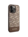 Buy Guess GUHMP14XHGCFSEW Apple iPhone 14 Pro Max brown hard case GCube Stripes MagSafe - GUE2570 - {ean13} - Home Screen Store Europe