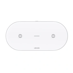 Ładowarka bezprzewodowa USAMS US-CD120 10W Dual biały/white