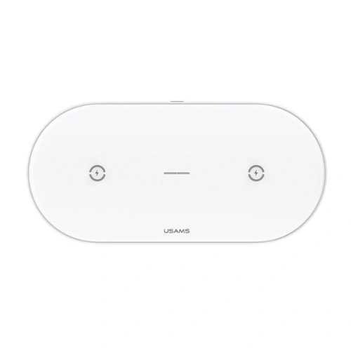 Kup Încărcător wireless USAMS US-CD120 10W Dual alb/white - USA955 - {ean13} - Sklep Home Screen