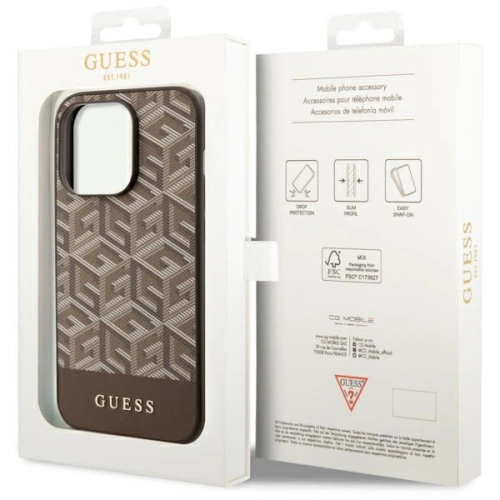 Kup Etui Guess GUHMP14XHGCFSEW Apple iPhone 14 Pro Max hnědý/brown tvrdý obal GCube Stripes MagSafe - GUE2570 - {ean13} - Sklep Home Screen