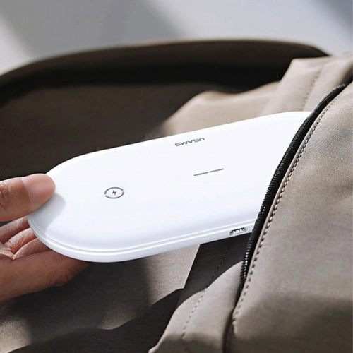 Buy USAMS US-CD120 10W Dual Wireless Charger white - USA955 - {ean13} - Home Screen Store Europe