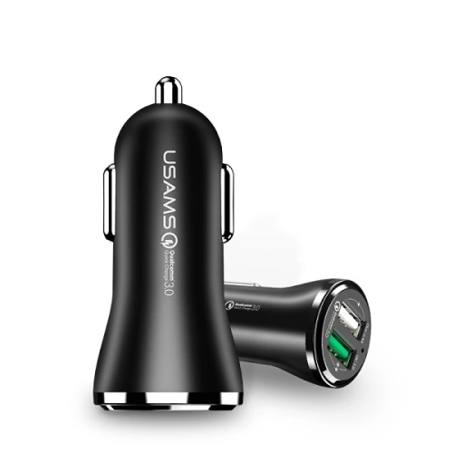 Kup USAMS 2xUSB 2.4A QC 3.0 Autoladegerät schwarz/schwarz (US-CC028) - USA956 - {ean13} - Sklep Home Screen