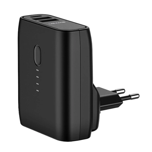 Kup Încărcător de rețea USAMS + powerbank PB11 2în1 5000 mAh Încărcare rapidă negru (US-CD71) - USA957 - {ean13} - Sklep Home Screen