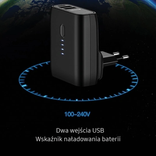 Kup Încărcător de rețea USAMS + powerbank PB11 2în1 5000 mAh Încărcare rapidă negru (US-CD71) - USA957 - {ean13} - Sklep Home Screen