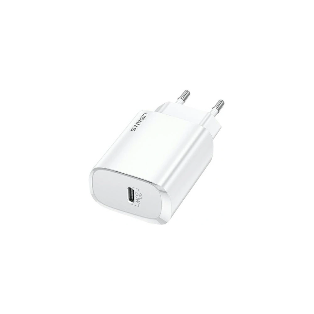 Ładowarka sieciowa USAMS T39 USB-C 20W PD 3.0 Fast Charging biały/white (US-CC131)