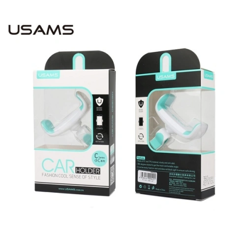 Kup Suport auto USAMS C-Series Air Vent alb-verde (US-ZJ004) - USA960 - {ean13} - Sklep Home Screen