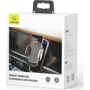 Kup Uchwyt samochodowy z ładowaniem bezprzewodowym USAMS US-CD100 Automatic Induction 10W Air Vent czarny/black - USA961 - {ean13} - Sklep Home Screen
