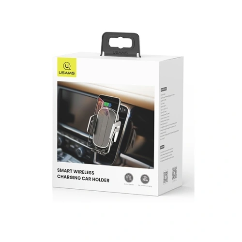 Kup Autonabíječka s bezdrátovým nabíjením USAMS US-CD100 Automatická indukce 10W do ventilační mřížky černá/black - USA961 - {ean13} - Sklep Home Screen
