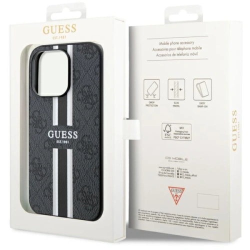 Kup Etui Guess GUHMP14XP4RPSK Apple iPhone 14 Pro Max černý/black hardcase 4G Printed Stripes MagSafe - GUE2572 - {ean13} - Sklep Home Screen
