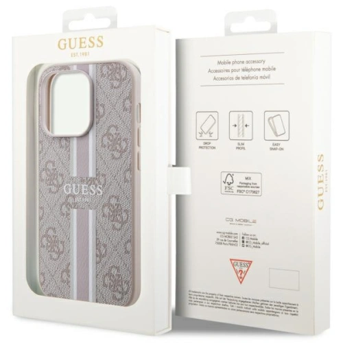 Kup Etui Guess GUHMP14XP4RPSP Apple iPhone 14 Pro Max růžový/pink hardcase 4G Printed Stripes MagSafe - GUE2573 - {ean13} - Sklep Home Screen