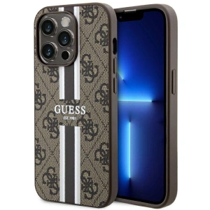 Kup Etui Guess GUHMP14XP4RPSW Apple iPhone 14 Pro Max hnědý/brown hardcase 4G Printed Stripes MagSafe - GUE2574 - {ean13} - Sklep Home Screen