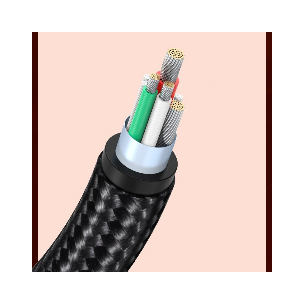 Kabel kątowy UGREEN US313 USB-A/USB-C 5A Quick Charge 3.0 AFC FCP 0,5 m czarny