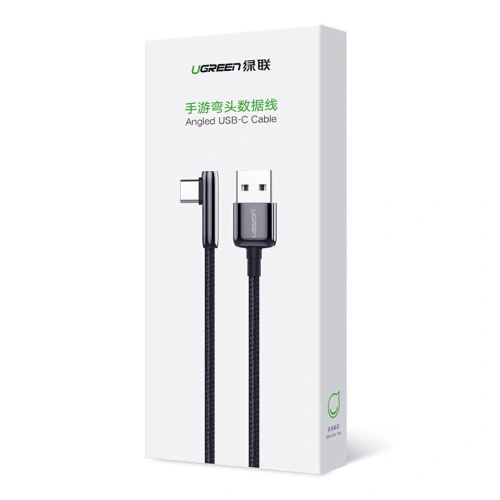 Kup Kabel úhlový UGREEN US313 USB-A/USB-C 5A Quick Charge 3.0 AFC FCP 0,5 m černý - UGR1566 - {ean13} - Sklep Home Screen
