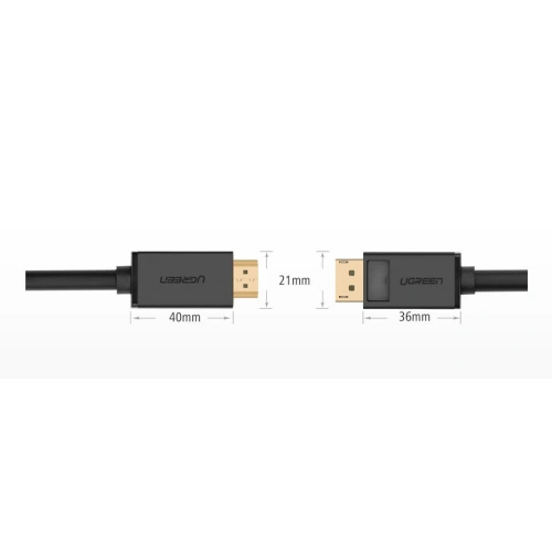 Kup Cablul unidirecțional UGREEN DP101 DisplayPort/HDMI 4K 30Hz 32AWG 1,5m negru - UGR1567 - {ean13} - Sklep Home Screen