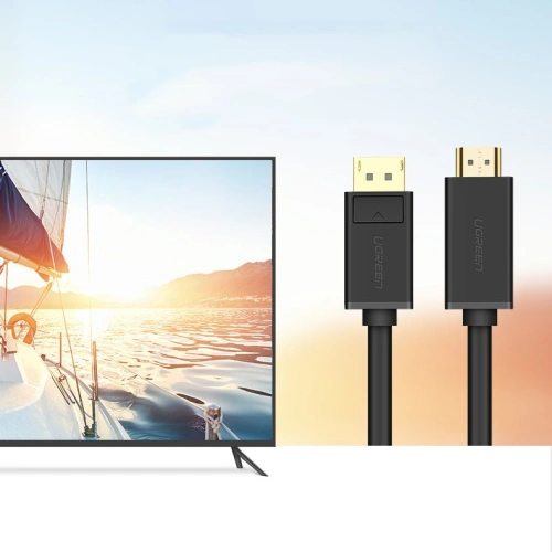 Kup Cablul unidirecțional UGREEN DP101 DisplayPort/HDMI 4K 30Hz 32AWG 1,5m negru - UGR1567 - {ean13} - Sklep Home Screen