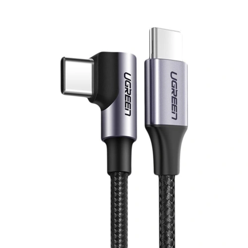 Kup UGREEN US255 szögletes kábel USB-C/USB-C Power Delivery 60W 20V 3A 1m fekete-szürke - UGR1570 - {ean13} - Sklep Home Screen