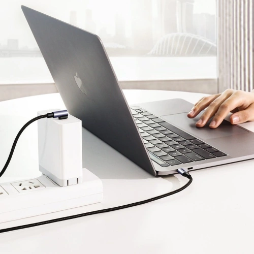 Kup Kabel kątowy UGREEN US255 USB-C/USB-C Power Delivery 60W 20V 3A 1m czarno-szary - UGR1570 - {ean13} - Sklep Home Screen