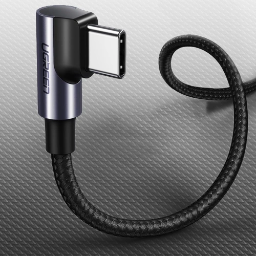 Kup Kabel kątowy UGREEN US255 USB-C/USB-C Power Delivery 60W 20V 3A 1m czarno-szary - UGR1570 - {ean13} - Sklep Home Screen