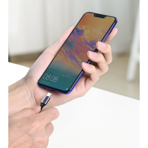 Kup UGREEN US255 szögletes kábel USB-C/USB-C Power Delivery 60W 20V 3A 1m fekete-szürke - UGR1570 - {ean13} - Sklep Home Screen
