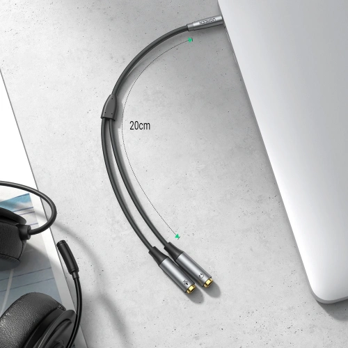Kup UGREEN AV192 AUX elosztó 1x férfi 3,5mm/2x női 3,5mm 20cm fekete - UGR1572 - {ean13} - Sklep Home Screen