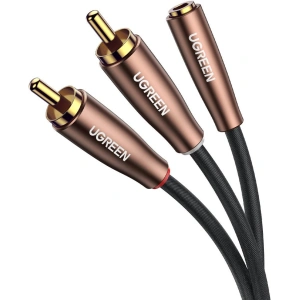 UGREEN AV198 3,5mm mini jack/2RCA Cable 3m brown