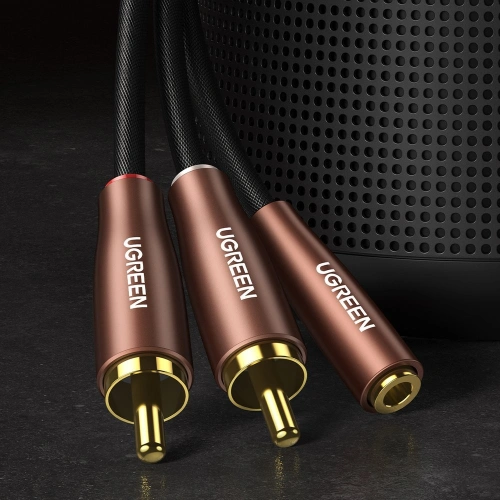 Kup UGREEN AV198 3,5 mm Miniklinke/2RCA-Audiokabel 3 m braun - UGR1574 - {ean13} - Sklep Home Screen
