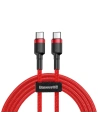 Kábel Baseus Cafule USB-C/USB-C PD 2.0 60W 20V 3A QC 3.0 1M piros