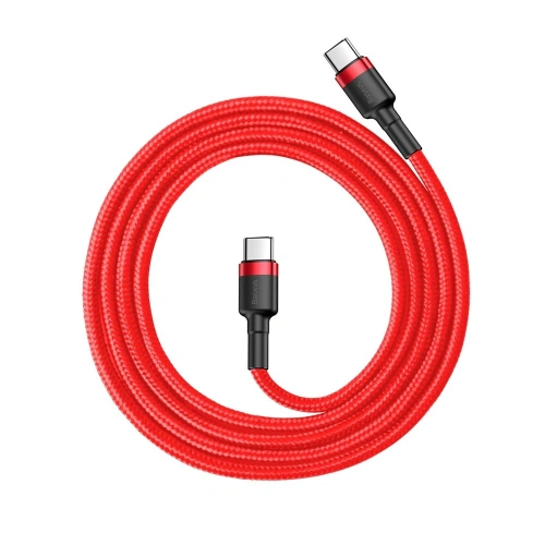 Kup Kabel Baseus Cafule USB-C/USB-C PD 2.0 60W 20V 3A QC 3.0 1M czerwony - BSU4116 - {ean13} - Sklep Home Screen