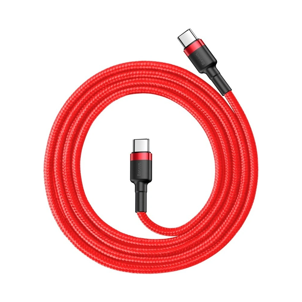 Kabel Baseus Cafule USB-C/USB-C PD 2.0 60W 20V 3A QC 3.0 1M czerwony