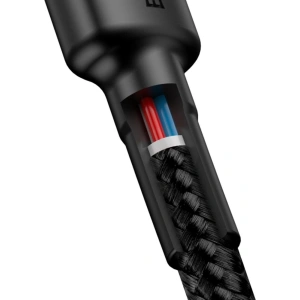 Kabel Baseus Cafule USB-C/USB-C PD 2.0 60W 20V 3A QC 3.0 1M czarny-czerwony