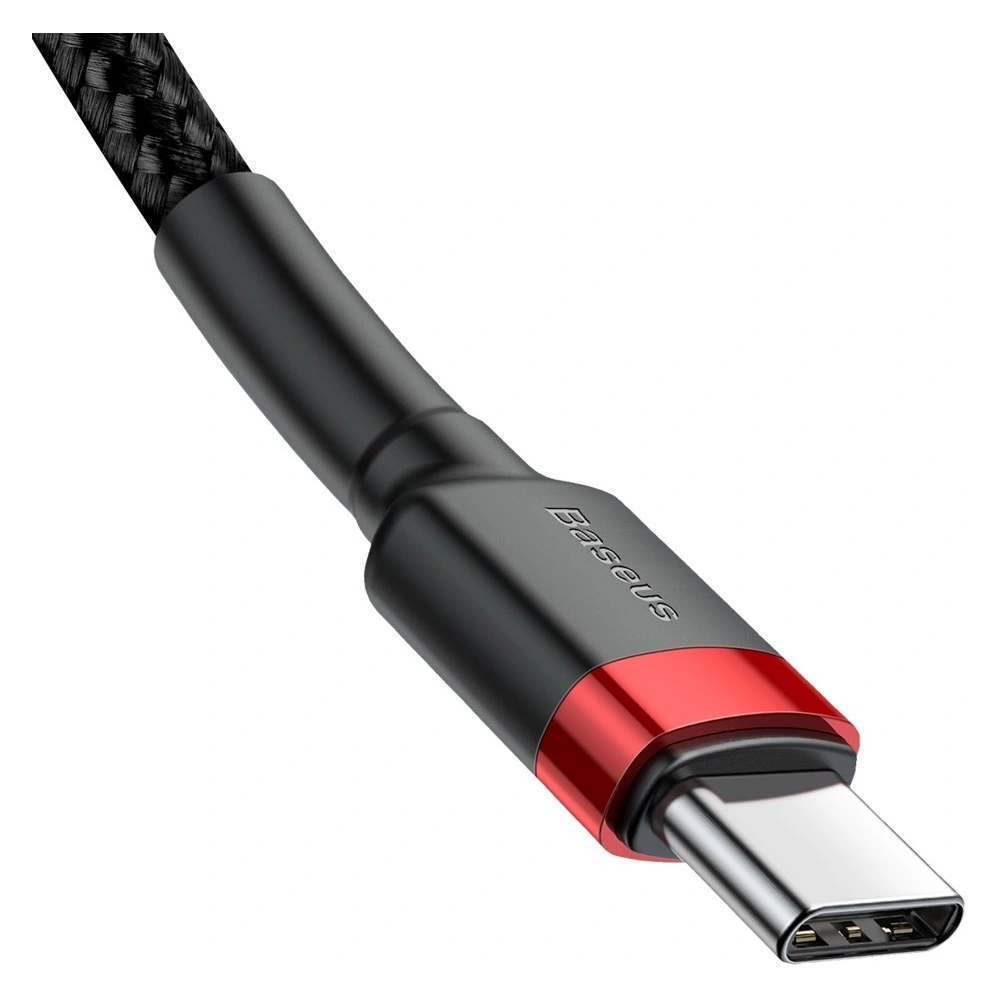Kabel Baseus Cafule USB-C/USB-C PD 2.0 60W 20V 3A QC 3.0 1M czarny-czerwony