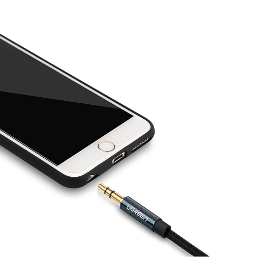 Kup Cablul audio unghiular UGREEN AV112 AUX 2x mini jack 3,5mm 1m albastru - UGR1576 - {ean13} - Sklep Home Screen
