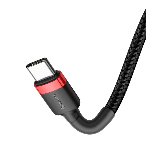Kup Cablul Baseus Cafule USB-C/USB-C PD 2.0 60W 20V 3A QC 3.0 2M negru-roșu - BSU4118 - {ean13} - Sklep Home Screen