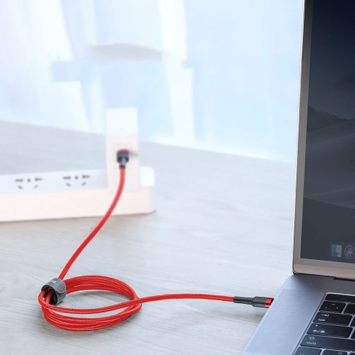 Kup Cablul Baseus Cafule USB-C/USB-C PD 2.0 60W 20V 3A QC 3.0 2M negru-roșu - BSU4118 - {ean13} - Sklep Home Screen