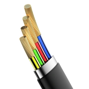 Plochý kabel Baseus Simple USB-A/USB-C SuperCharge 5A 40W Quick Charge 3.0 QC 3.0 23cm šedý