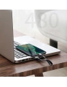 Kup Cablul plat Baseus Simple USB-A/USB-C SuperCharge 5A 40W Quick Charge 3.0 QC 3.0 23cm gri - BSU4119 - {ean13} - Sklep Home Screen