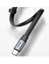Kup Cablul plat Baseus Simple USB-A/USB-C SuperCharge 5A 40W Quick Charge 3.0 QC 3.0 23cm gri - BSU4119 - {ean13} - Sklep Home Screen