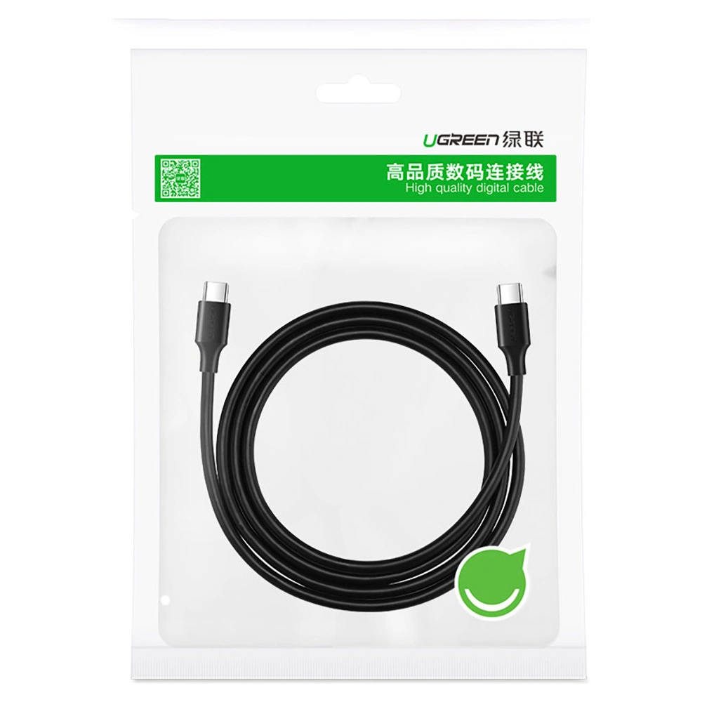 Kabel UGREEN US286 USB-C/USB-C 3A 1,5m czarny