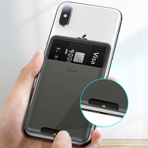 Buy Baseus Portable Card Holder dark gray - BSU4120 - {ean13} - Home Screen Store Europe