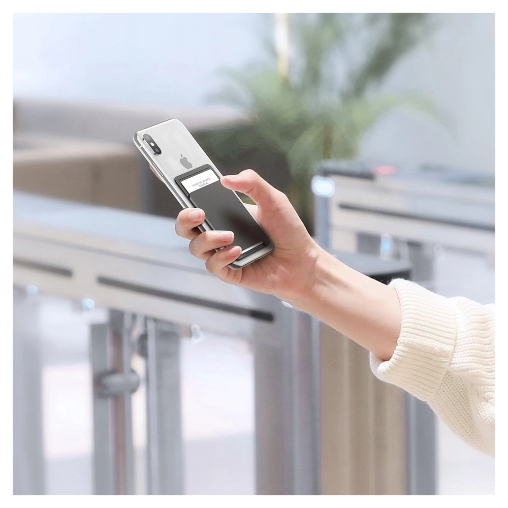 Etui Baseus samoprzylepne na karty dokumenty do telefonu ciemnoszary